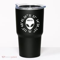 Area 51 Coordinates Ufo Alien Funny Tumbler thumb 0