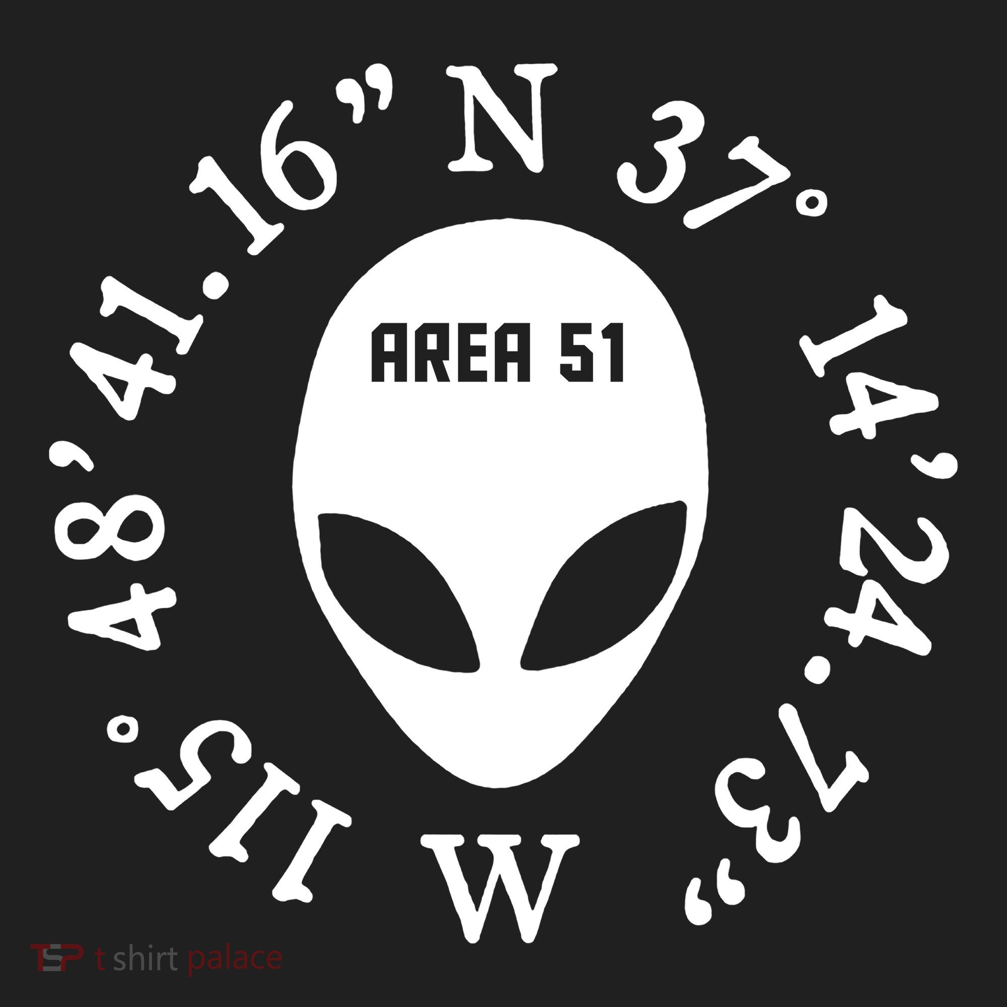 Area 51 Coordinates Ufo Alien Funny Tumbler