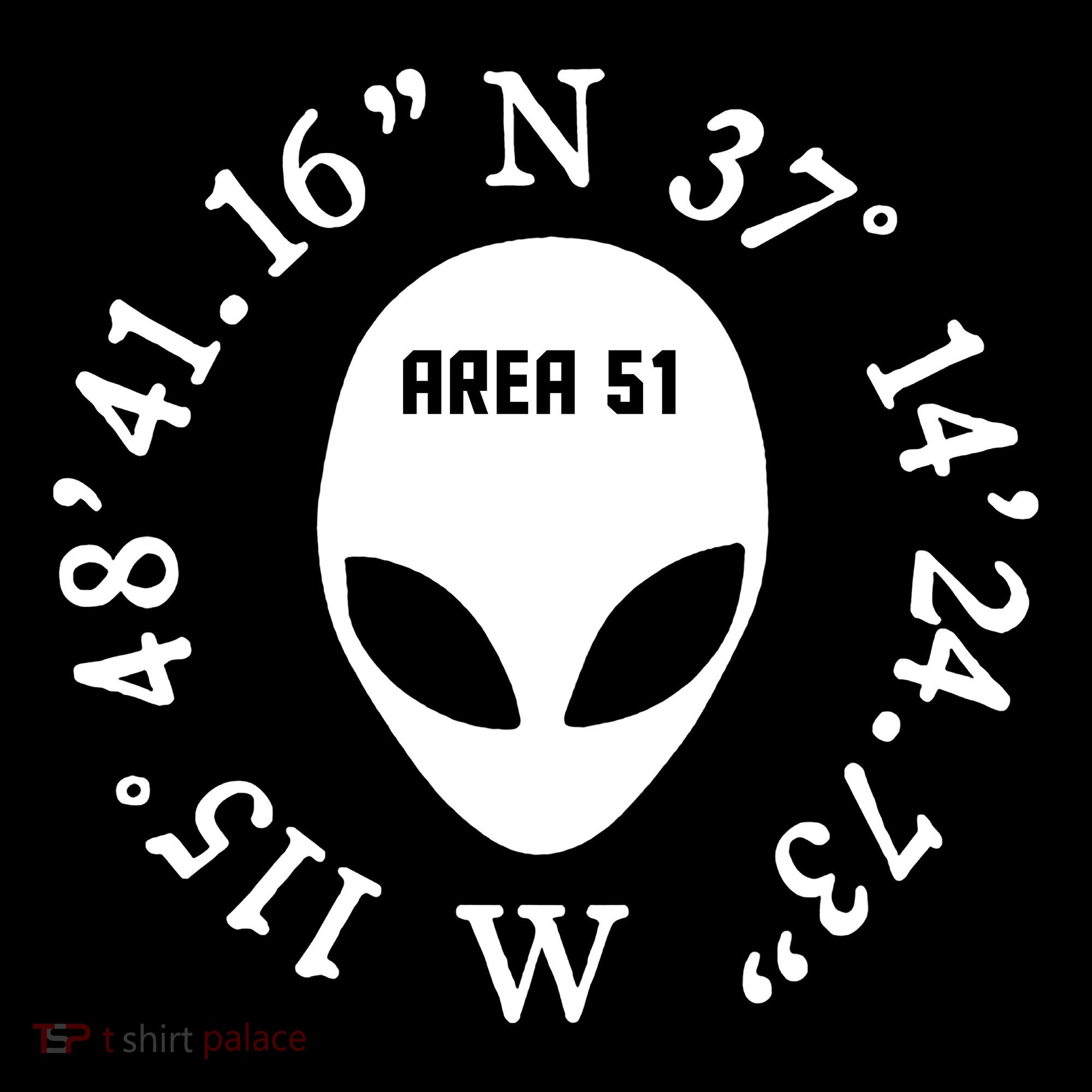 Area 51 Coordinates Ufo Alien Funny Kids Long Sleeve Shirt