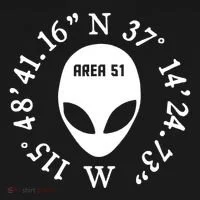 Area 51 Coordinates Ufo Alien Funny Kids Long Sleeve Shirt thumb 2