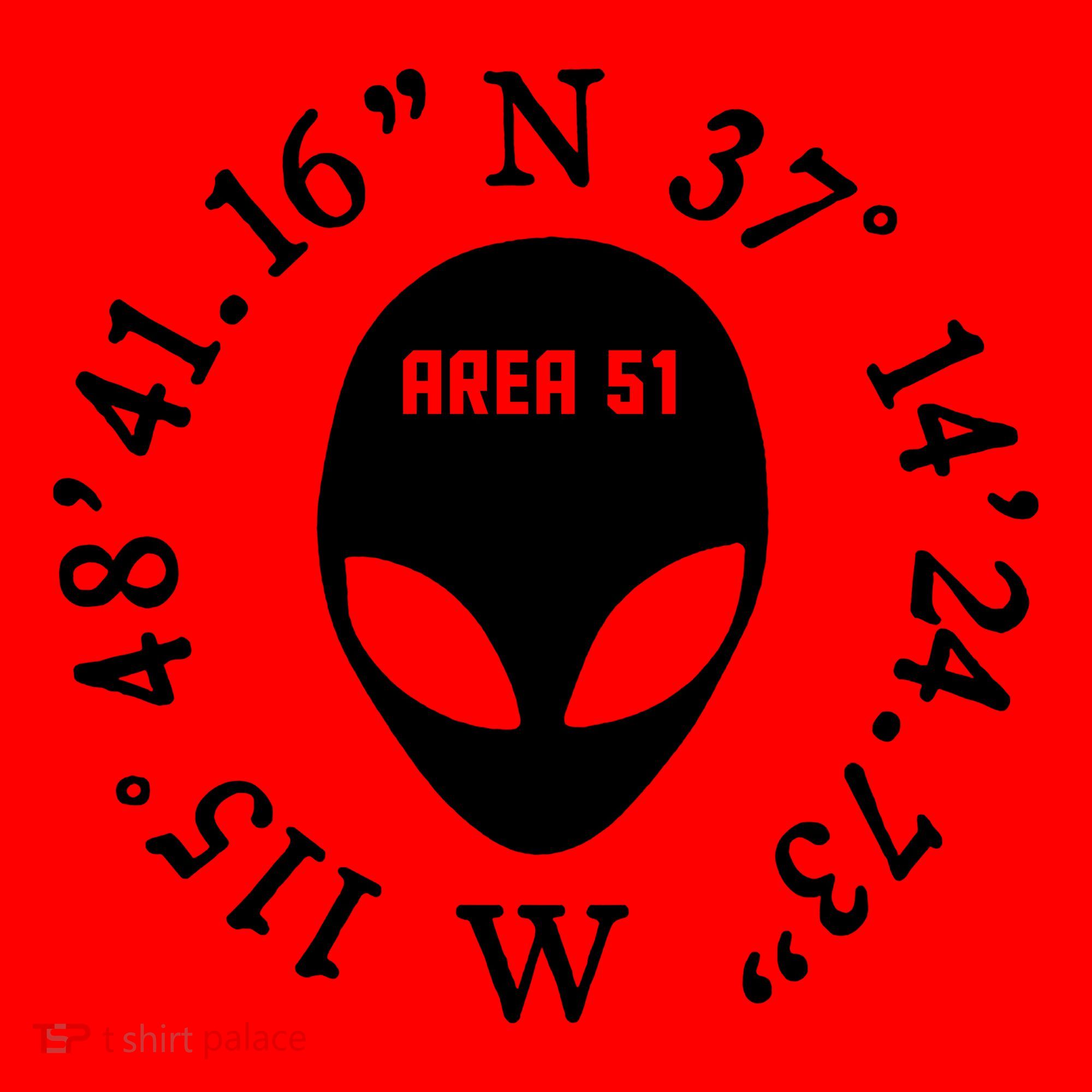 Area 51 Coordinates Ufo Alien Funny Santa Hat