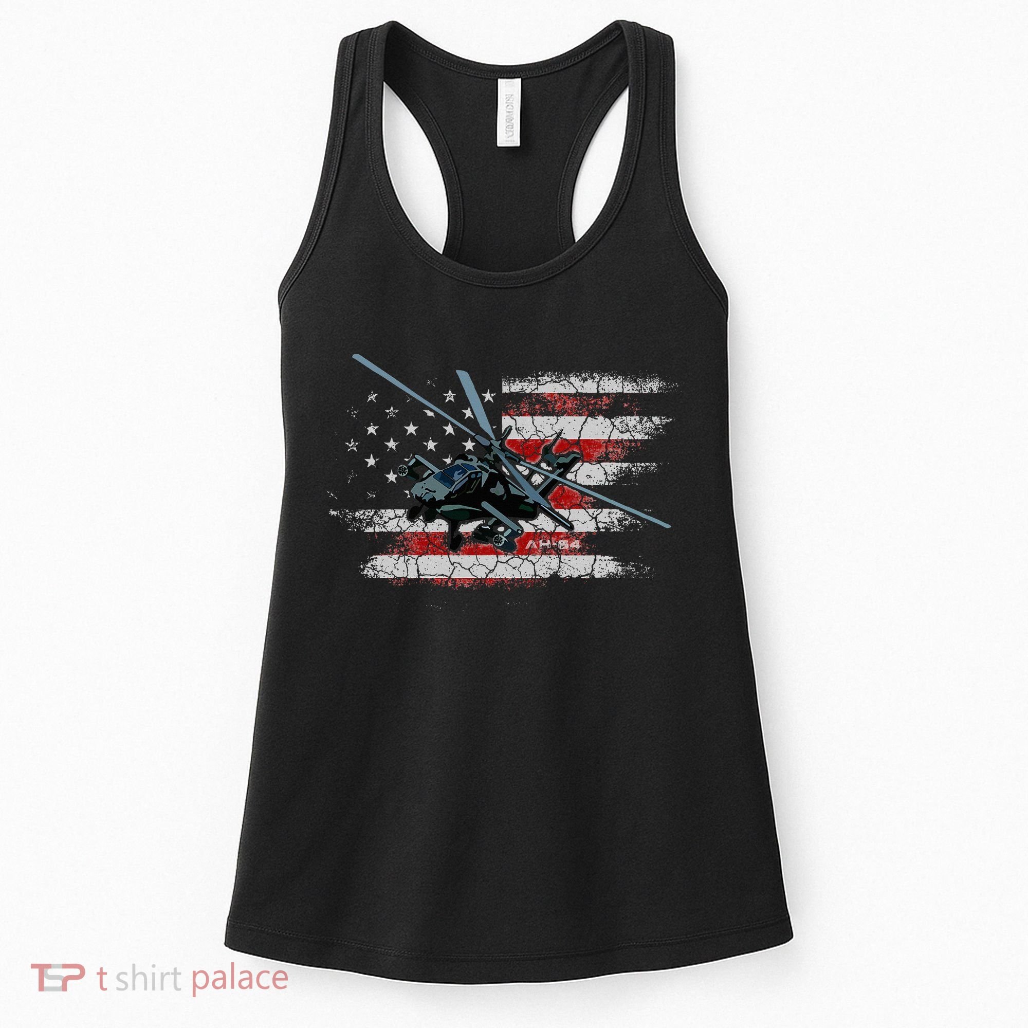 Ah 64 Apache Bringing In The Muscle Veteran Gifts Women's Tank Top