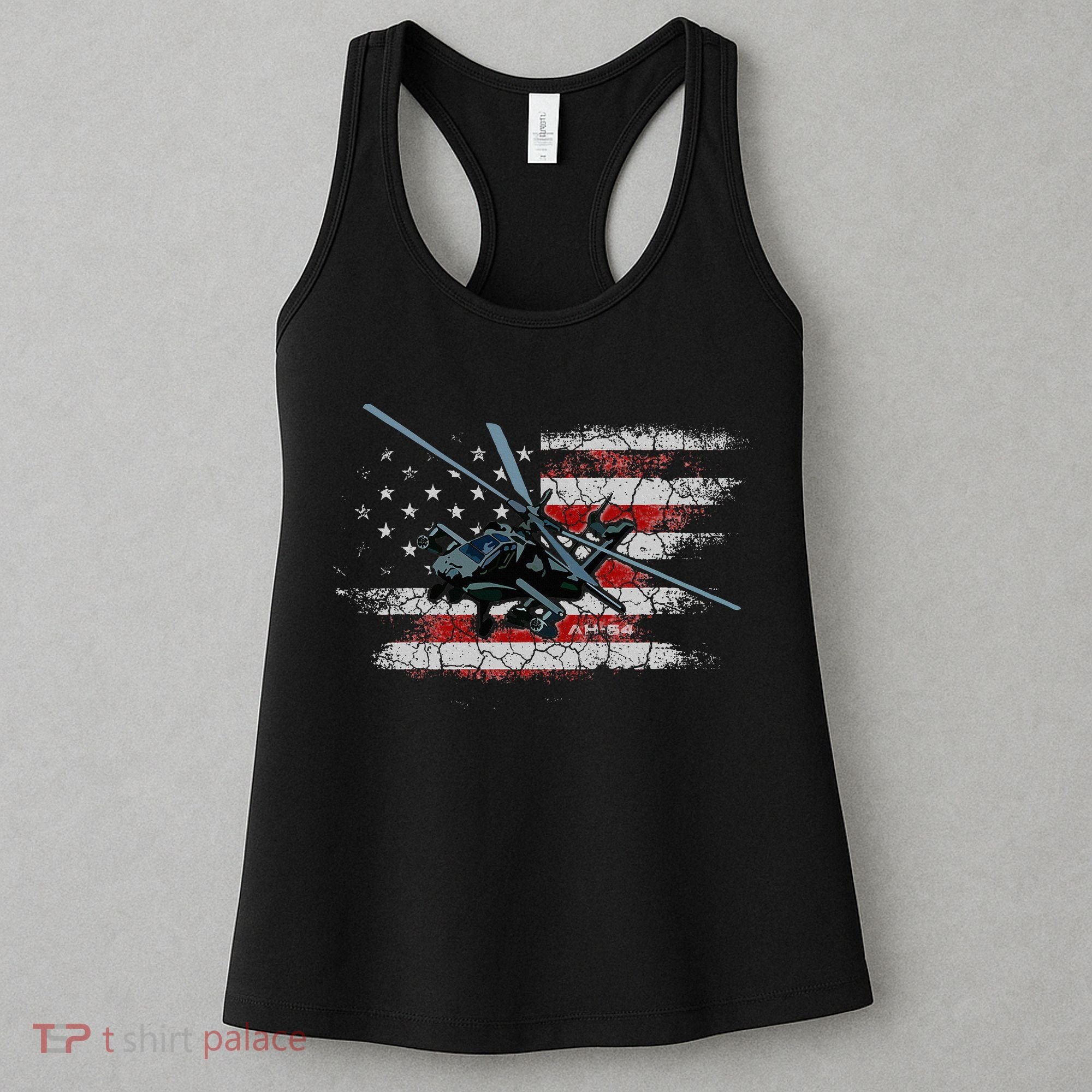 Ah 64 Apache Bringing In The Muscle Veteran Gifts Women's Tank Top