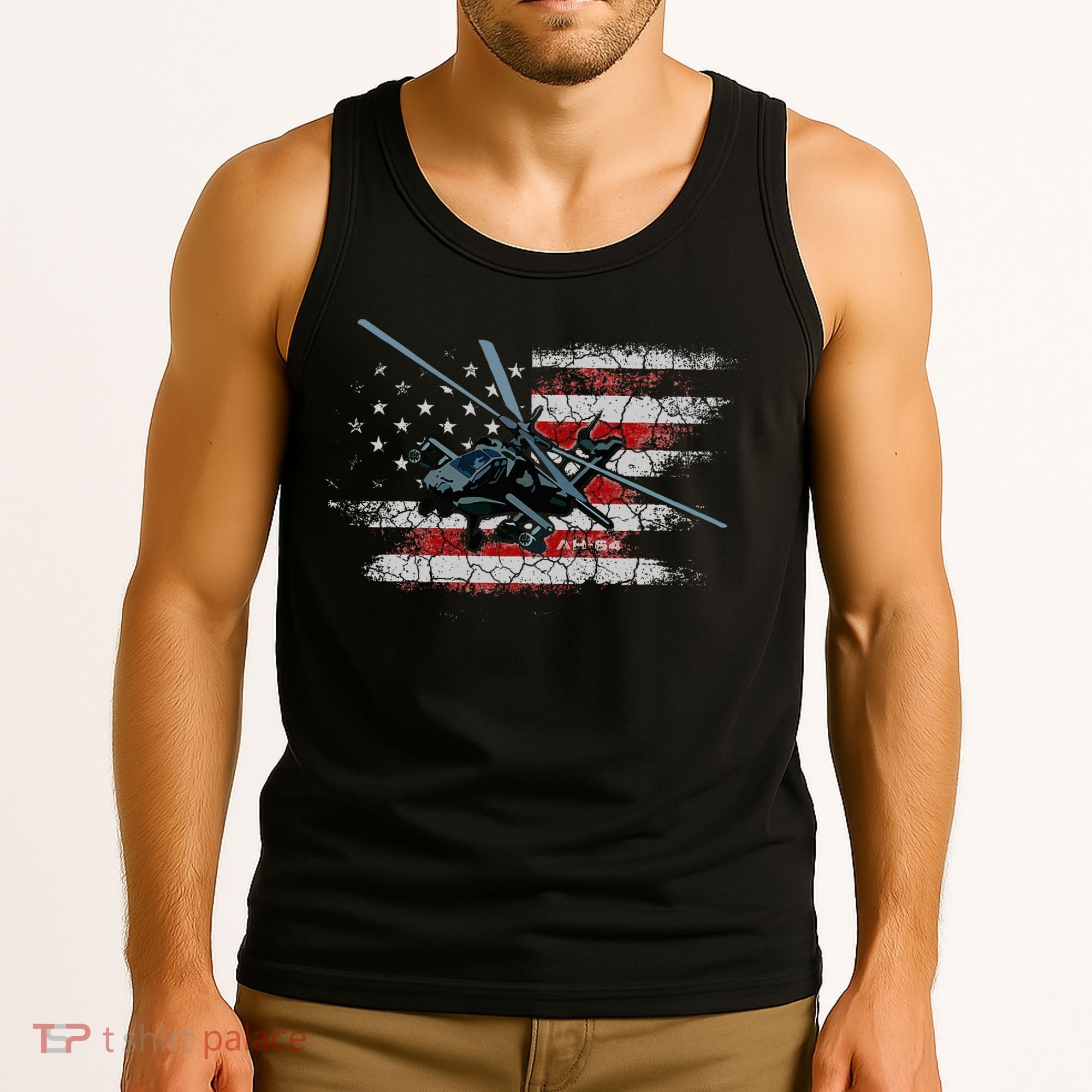 Ah 64 Apache Bringing In The Muscle Veteran Gifts Tank Top