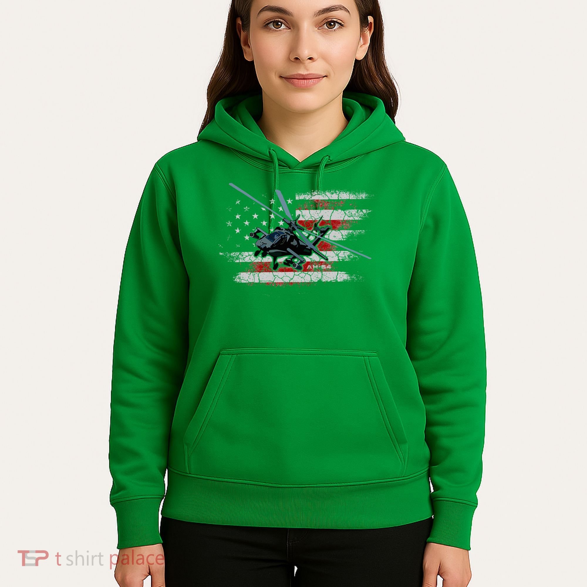 Ah 64 Apache Bringing In The Muscle Veteran Gifts Hoodie