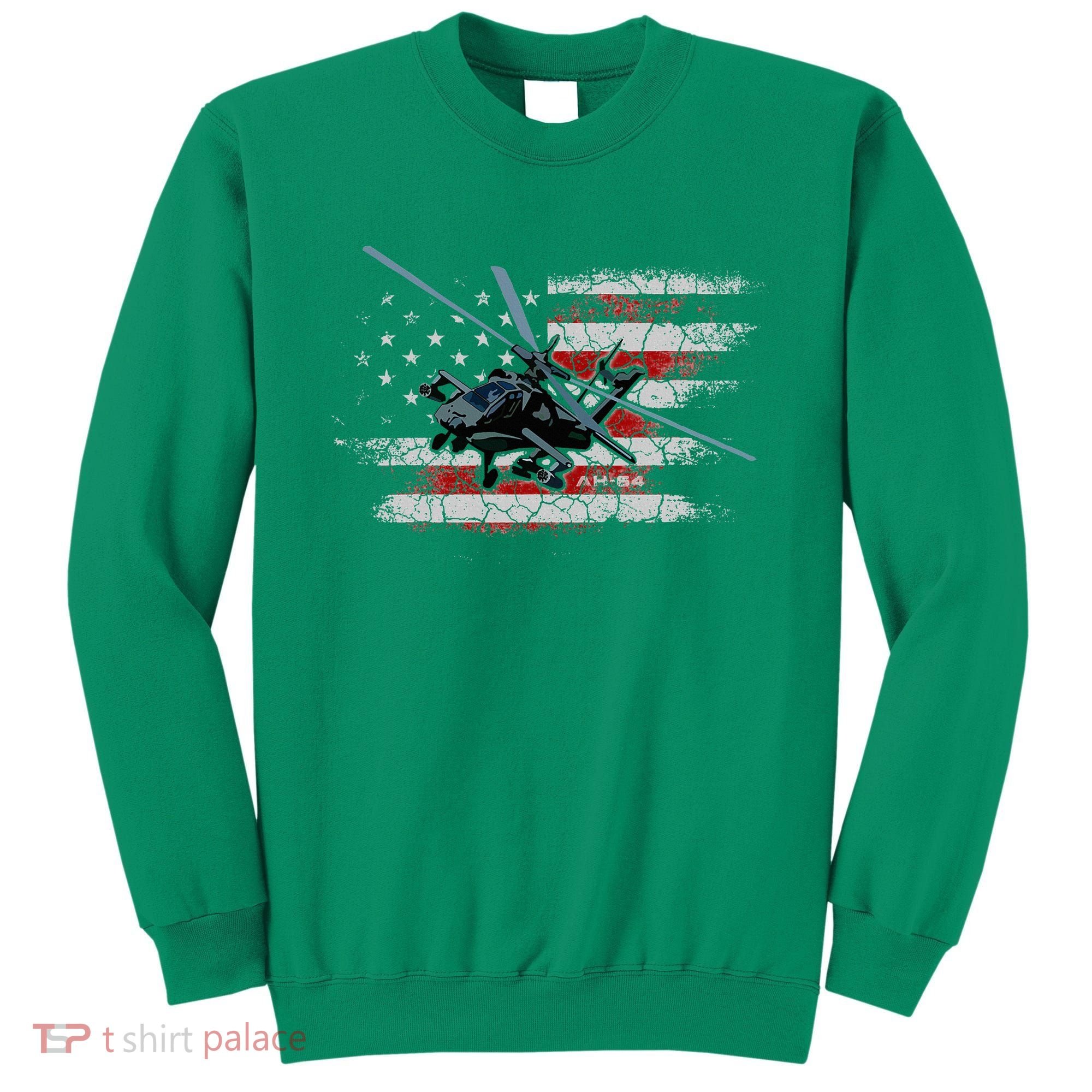 Ah 64 Apache Bringing In The Muscle Veteran Gifts Sweatshirt
