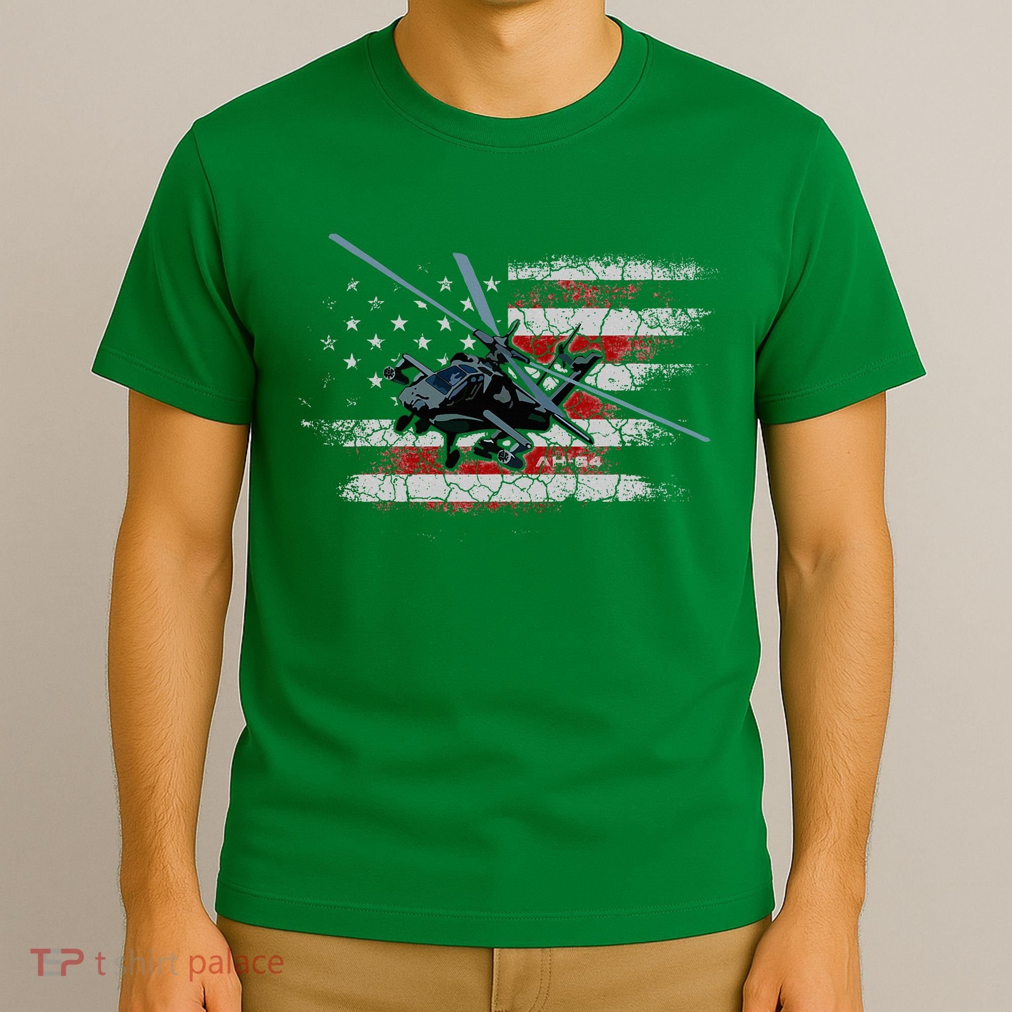 Ah 64 Apache Bringing In The Muscle Veteran Gifts T-Shirt