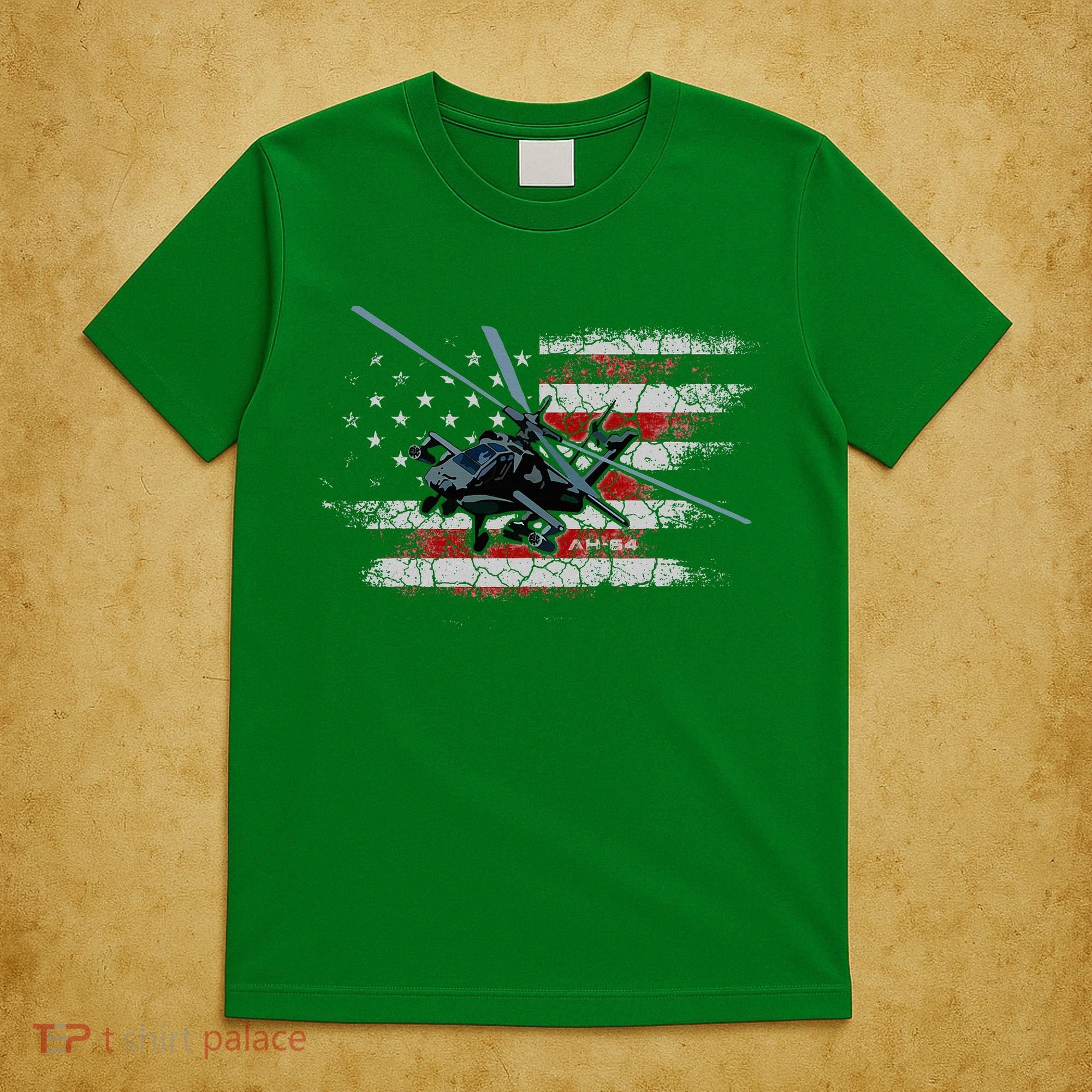 Ah 64 Apache Bringing In The Muscle Veteran Gifts T-Shirt
