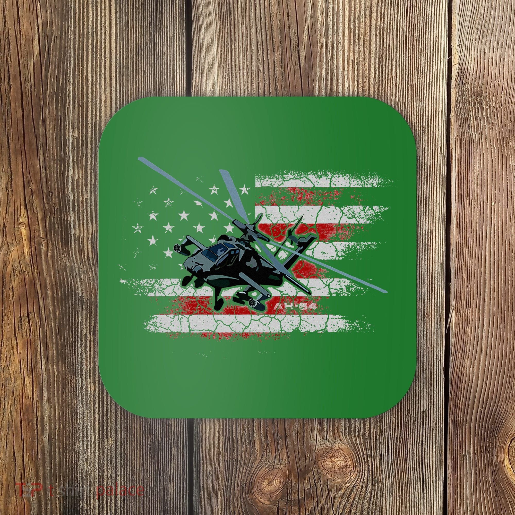 Ah 64 Apache Bringing In The Muscle Veteran Gifts Coaster