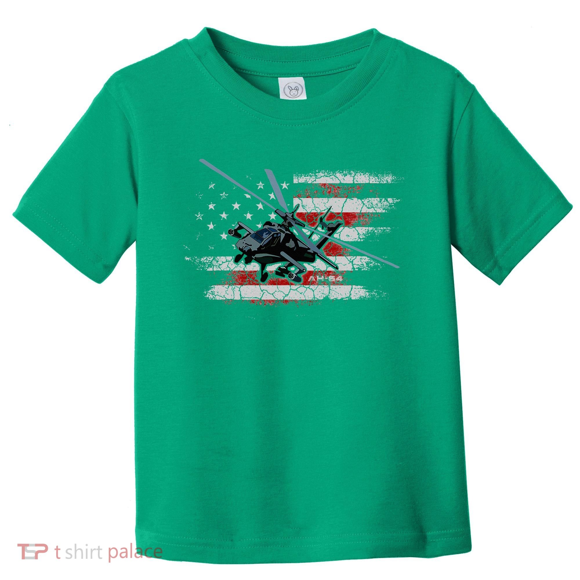 Ah 64 Apache Bringing In The Muscle Veteran Gifts Toddler T-Shirt