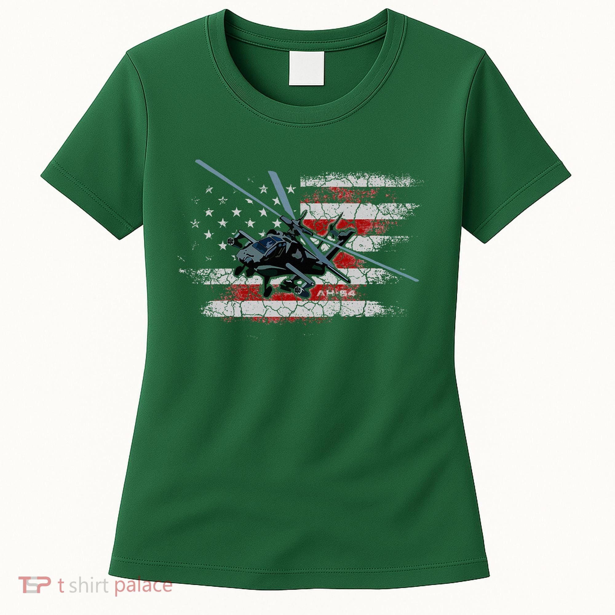 Ah 64 Apache Bringing In The Muscle Veteran Gifts Women's T-Shirt
