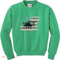 Ah 64 Apache Bringing In The Muscle Veteran Gifts Kids Sweatshirt thumb 0
