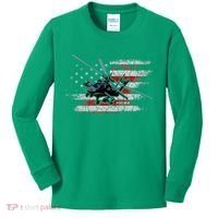 Ah 64 Apache Bringing In The Muscle Veteran Gifts Kids Long Sleeve Shirt thumb 0