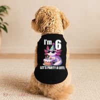   Axolotl 6th Birthday - I M 6 Lets Party Alotl Doggie Tank thumb 2