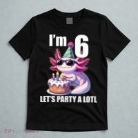   Axolotl 6th Birthday - I M 6 Lets Party Alotl T-Shirt thumb 5