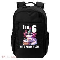   Axolotl 6th Birthday - I M 6 Lets Party Alotl Backpack thumb 0