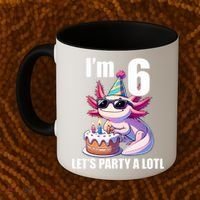   Axolotl 6th Birthday - I M 6 Lets Party Alotl Coffee Mug thumb 2