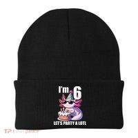   Axolotl 6th Birthday - I M 6 Lets Party Alotl Beanie thumb 0