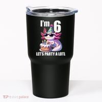   Axolotl 6th Birthday - I M 6 Lets Party Alotl Tumbler thumb 0