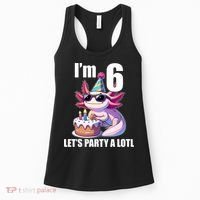   Axolotl 6th Birthday - I M 6 Lets Party Alotl Women's Tank Top thumb 0