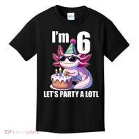   Axolotl 6th Birthday - I M 6 Lets Party Alotl Kids T-Shirt thumb 0