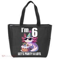   Axolotl 6th Birthday - I M 6 Lets Party Alotl Tote Bag thumb 0