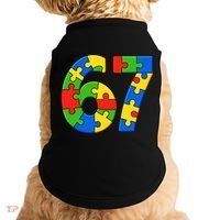 Autism 67 Puzzle 6-7 Meme Six Seven Doggie Tank thumb 0