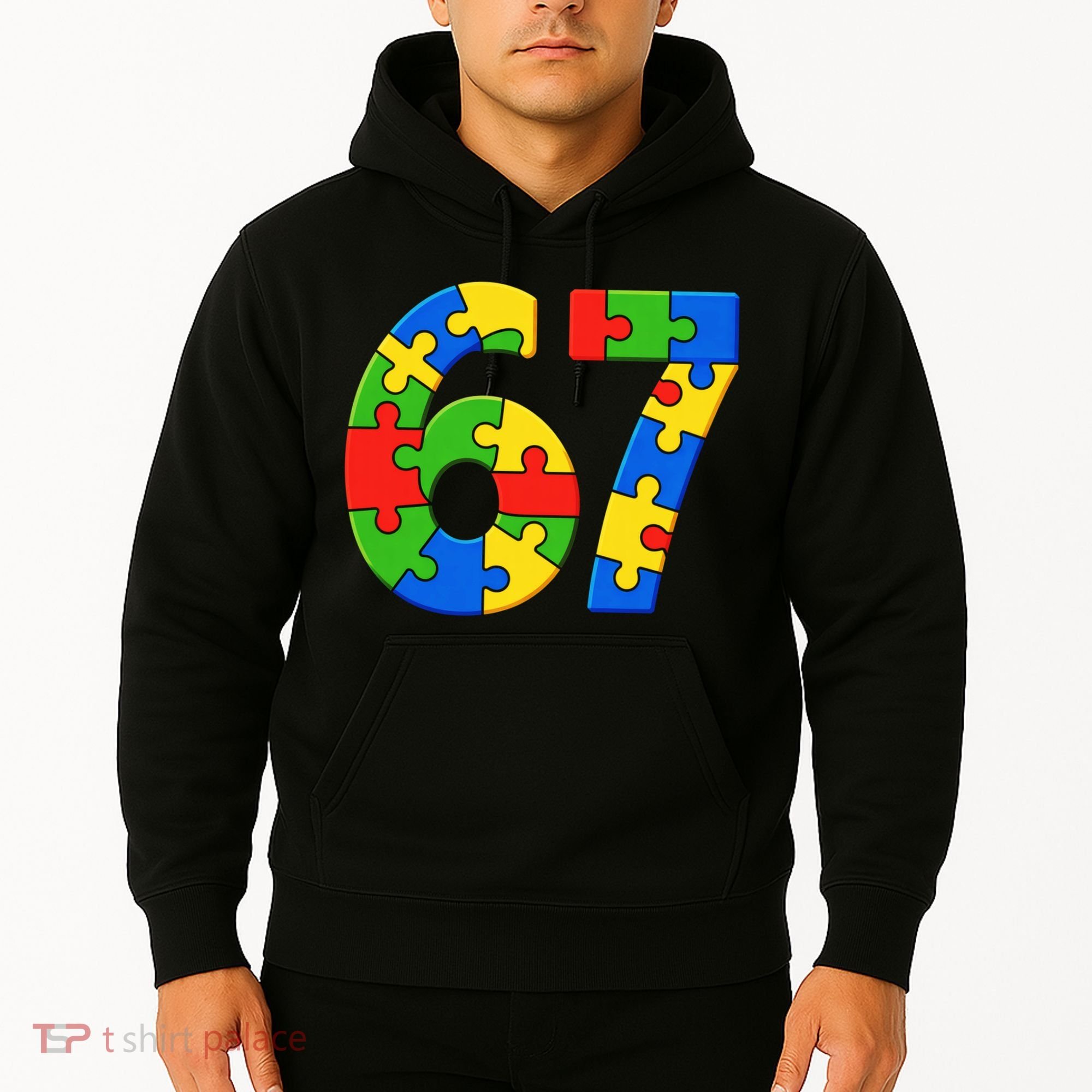 Autism 67 Puzzle 6-7 Meme Six Seven Hoodie