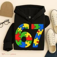 Autism 67 Puzzle 6-7 Meme Six Seven Hoodie thumb 4