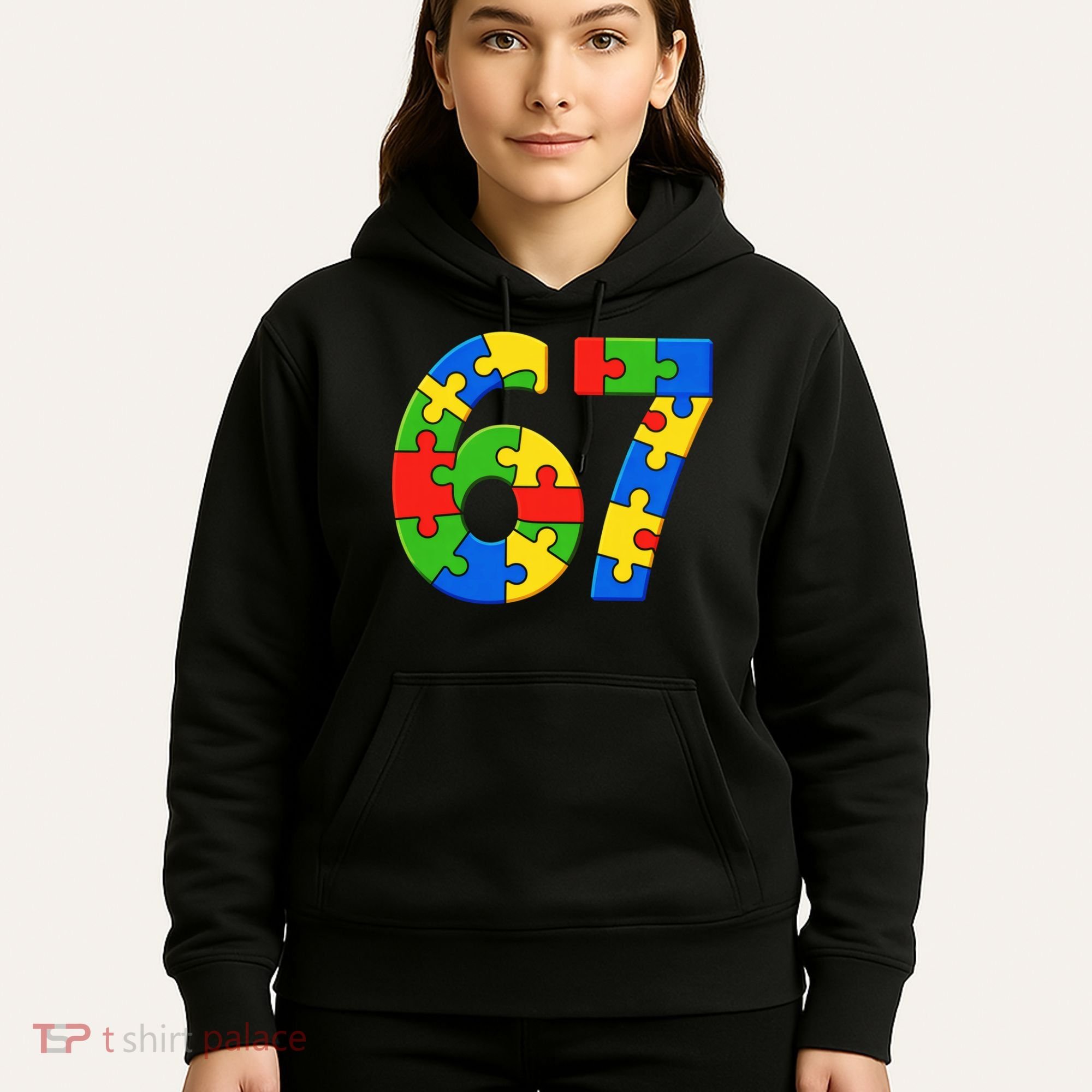 Autism 67 Puzzle 6-7 Meme Six Seven Hoodie