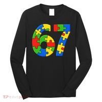 Autism 67 Puzzle 6-7 Meme Six Seven Long Sleeve Shirt thumb 0