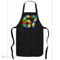 Autism 67 Puzzle 6-7 Meme Six Seven Apron thumb 0