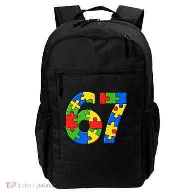 Autism 67 Puzzle 6-7 Meme Six Seven Backpack