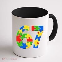 Autism 67 Puzzle 6-7 Meme Six Seven Coffee Mug thumb 1