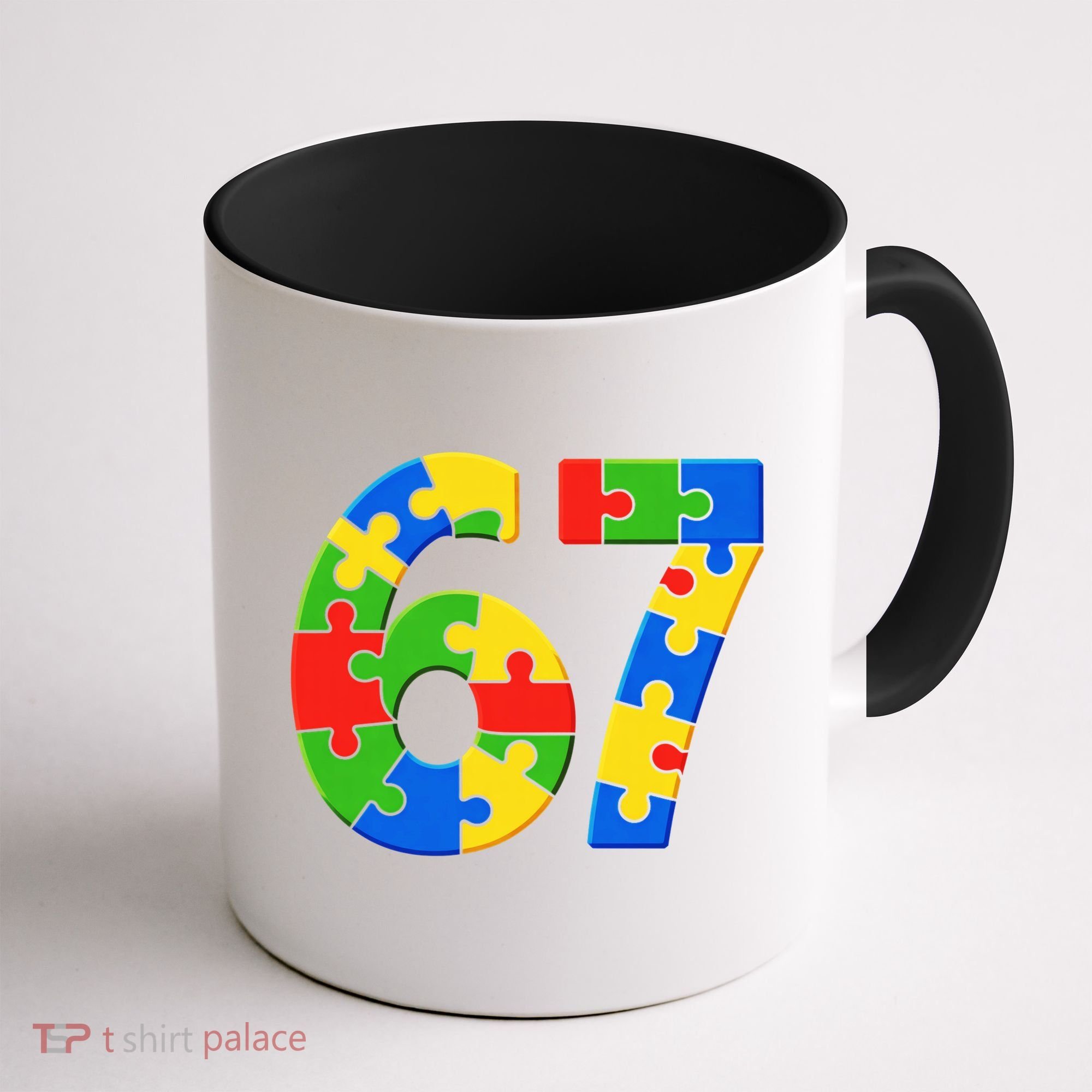 Autism 67 Puzzle 6-7 Meme Six Seven Coffee Mug