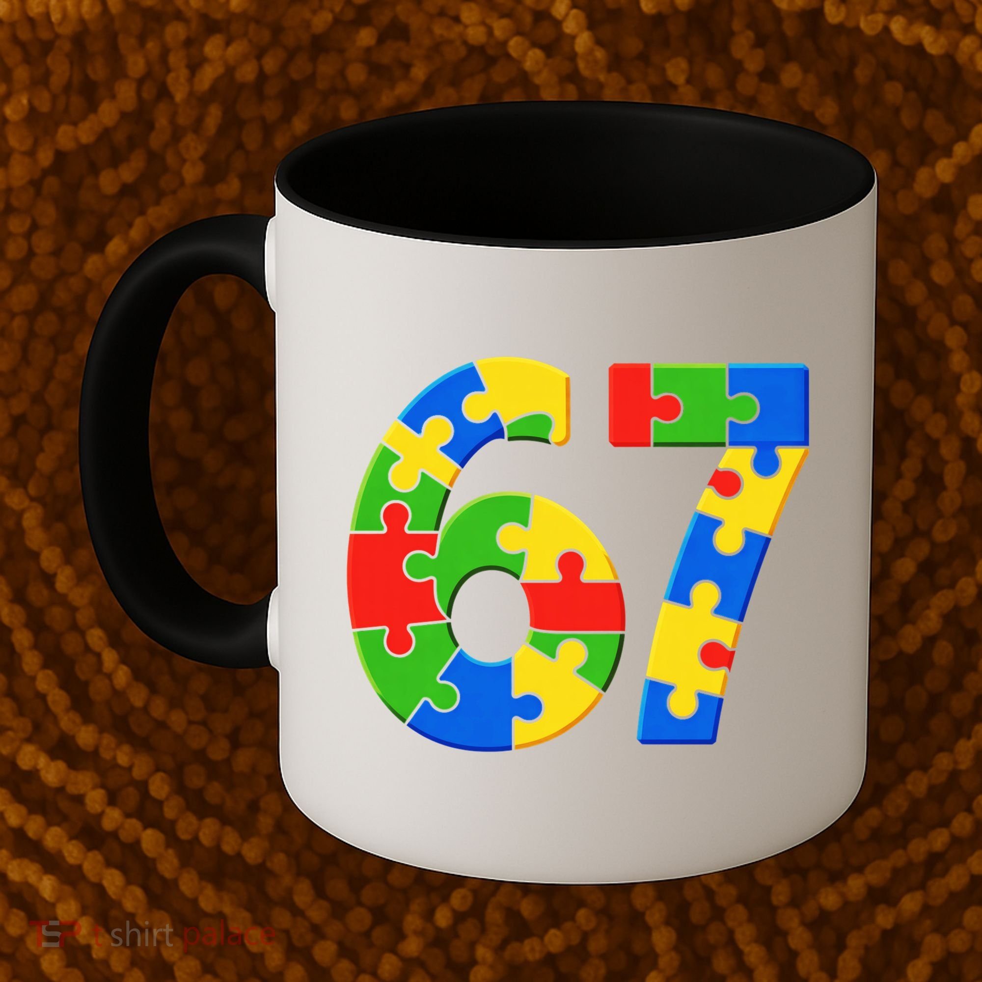 Autism 67 Puzzle 6-7 Meme Six Seven Coffee Mug