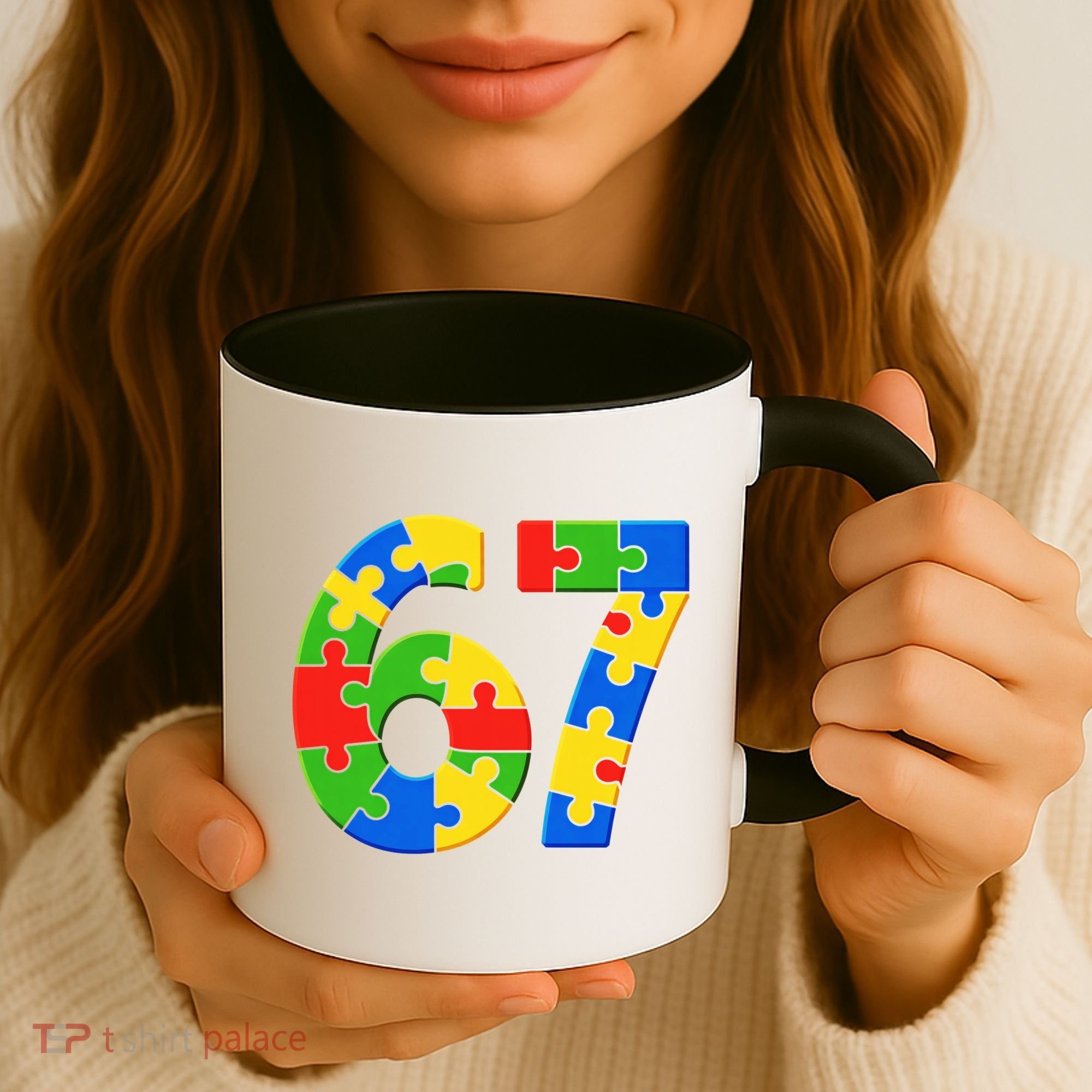 Autism 67 Puzzle 6-7 Meme Six Seven Coffee Mug