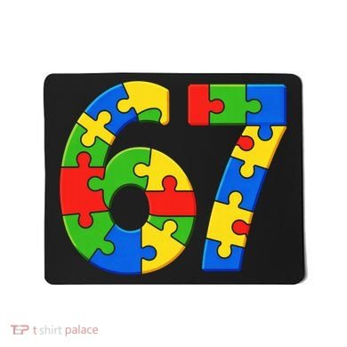Autism 67 Puzzle 6-7 Meme Six Seven Mousepad