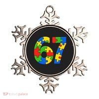 Autism 67 Puzzle 6-7 Meme Six Seven Ornament thumb 0