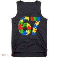 Autism 67 Puzzle 6-7 Meme Six Seven Tank Top thumb 0