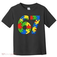 Autism 67 Puzzle 6-7 Meme Six Seven Toddler T-Shirt thumb 0