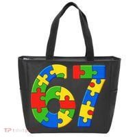 Autism 67 Puzzle 6-7 Meme Six Seven Tote Bag thumb 0