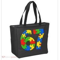 Autism 67 Puzzle 6-7 Meme Six Seven Tote Bag thumb 2