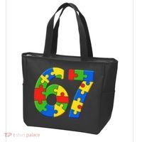 Autism 67 Puzzle 6-7 Meme Six Seven Tote Bag thumb 3