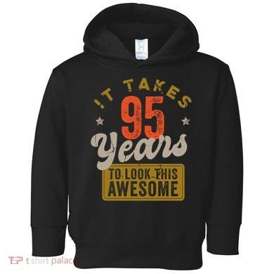 Awesome 95 Year Old - Vintage 95th Birthday  Toddler Hoodie