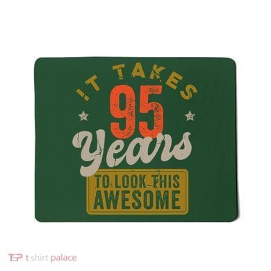 Awesome 95 Year Old - Vintage 95th Birthday  Mousepad