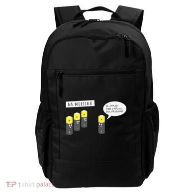 AA Meeting Funny Alcohol Drinking Backpack