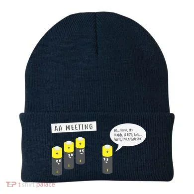 AA Meeting Funny Alcohol Drinking Beanie