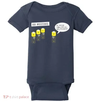 AA Meeting Funny Alcohol Drinking Baby Bodysuit