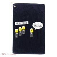AA Meeting Funny Alcohol Drinking Golf Towel thumb 0